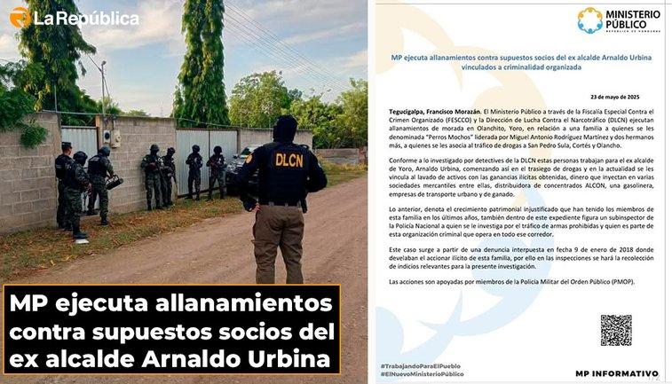 MP ejecuta allanamientos contra supuestos socios del ex alcalde Arnaldo Urbina - Cover Image